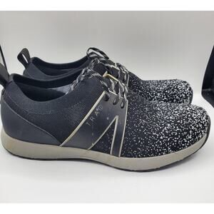 Alegria Womens Qool Stretch Knit Upper Lace Up Sneakers - Black Multi, 42M EUC